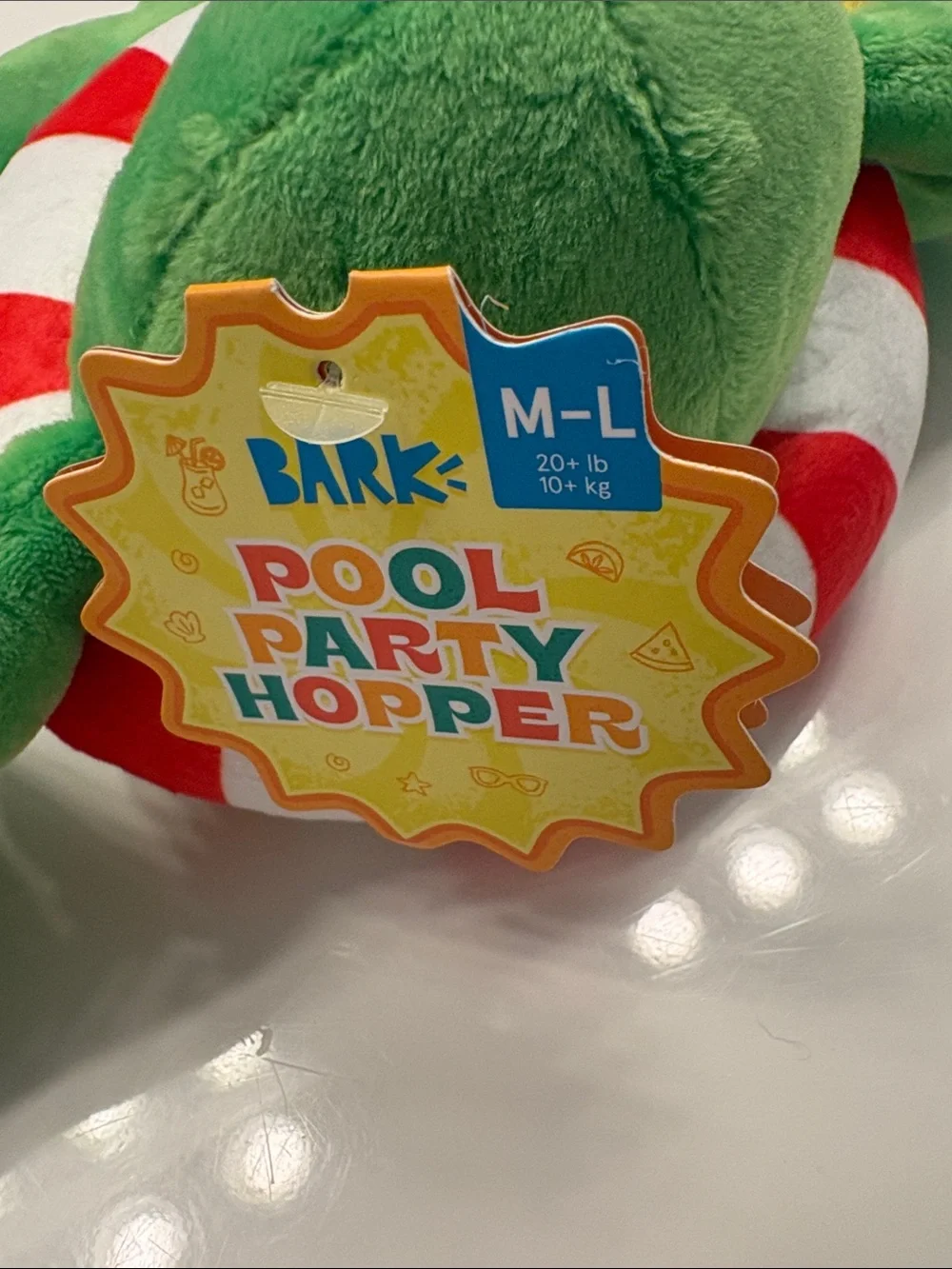 Bark Green Pool Party Hopper Dog Toy
